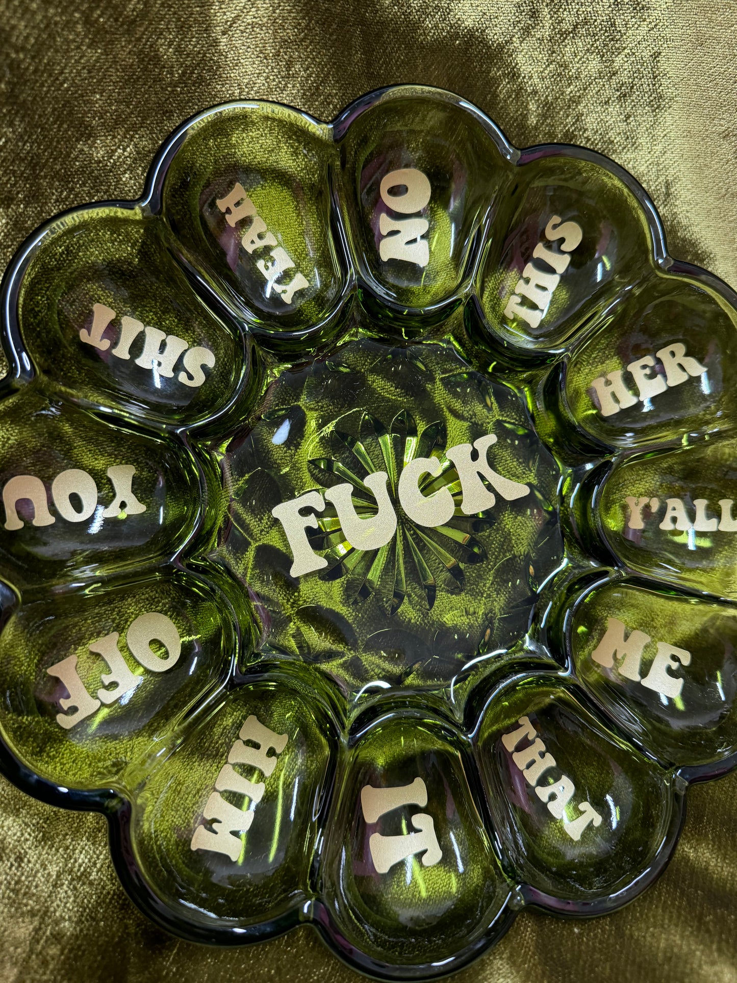 FUCK IT ALL DEVILED EGG PLATTER