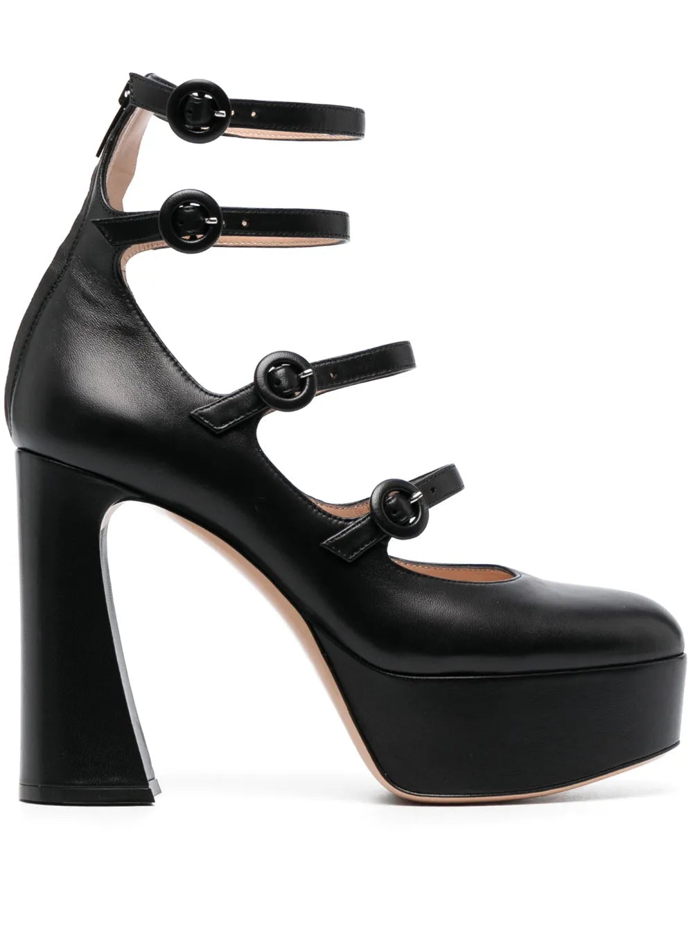 GIANVITO ROSSI MARY JANE PLATFORM HEELS