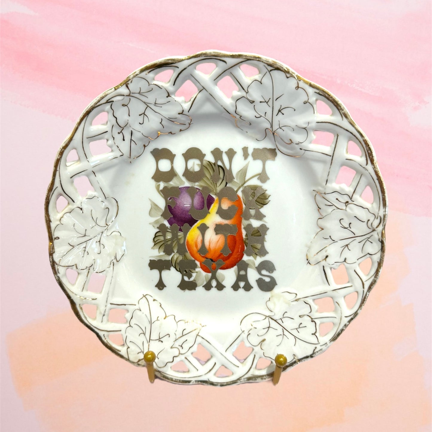 "DON’T FUCK WITH TEXAS" PLATE