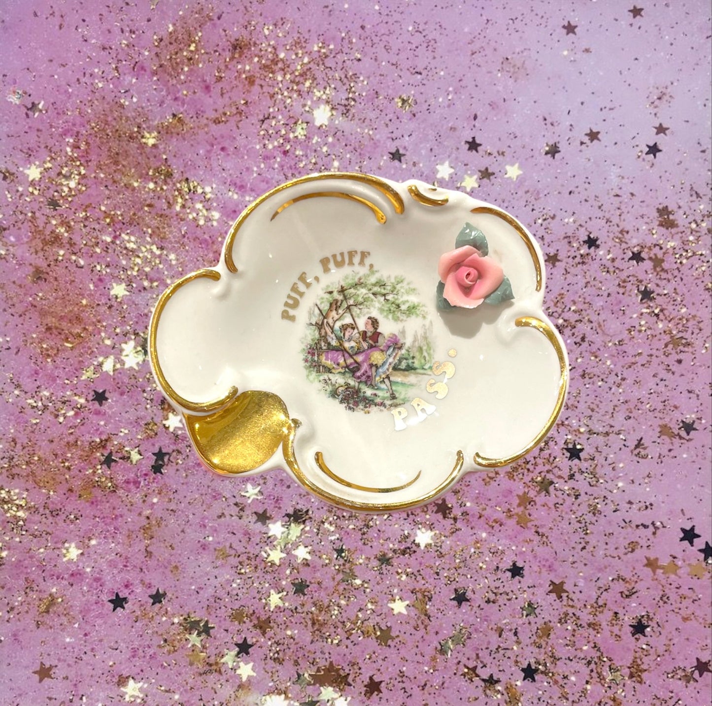 "PUFF, PUFF, PASS" ASHTRAY