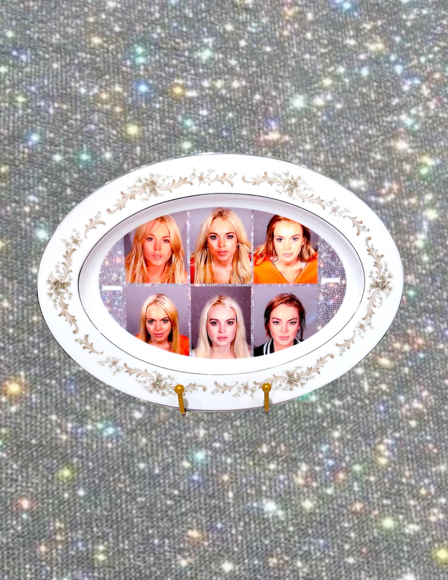 LINDSAY LOHAN MUGSHOT PLATTER
