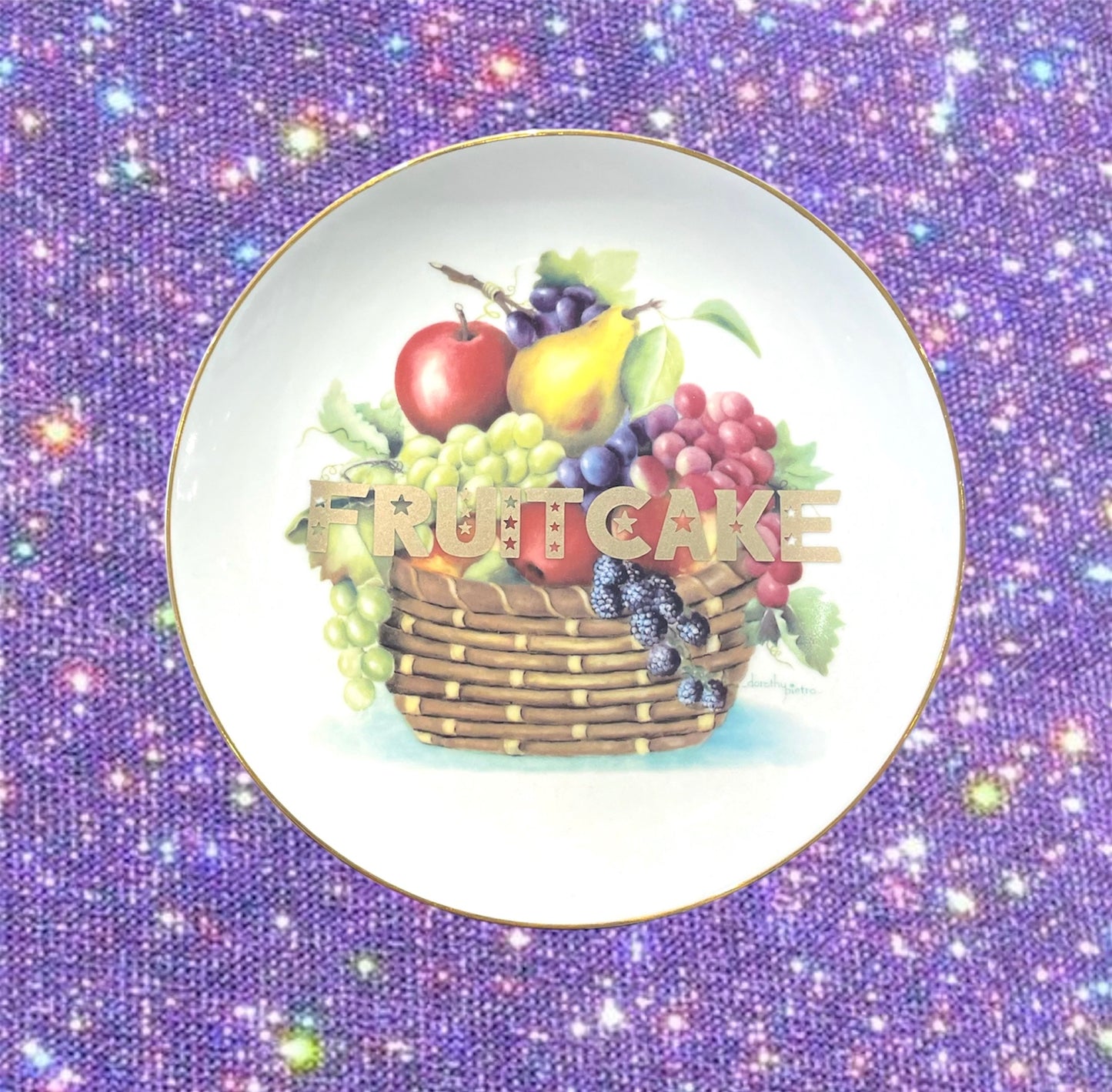 "FRUITCAKE" PLATE