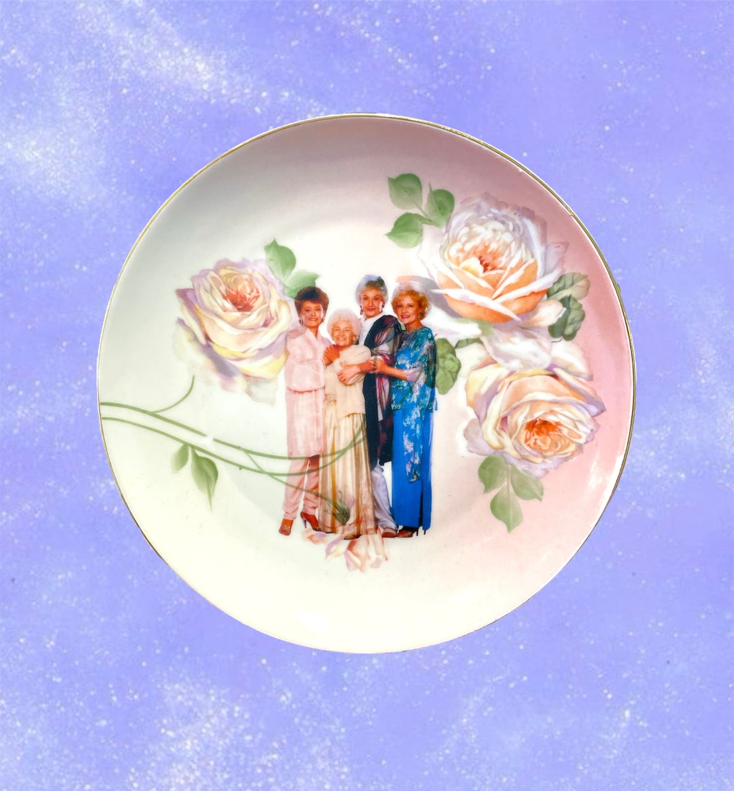 GOLDEN GIRLS ROSE PLATE