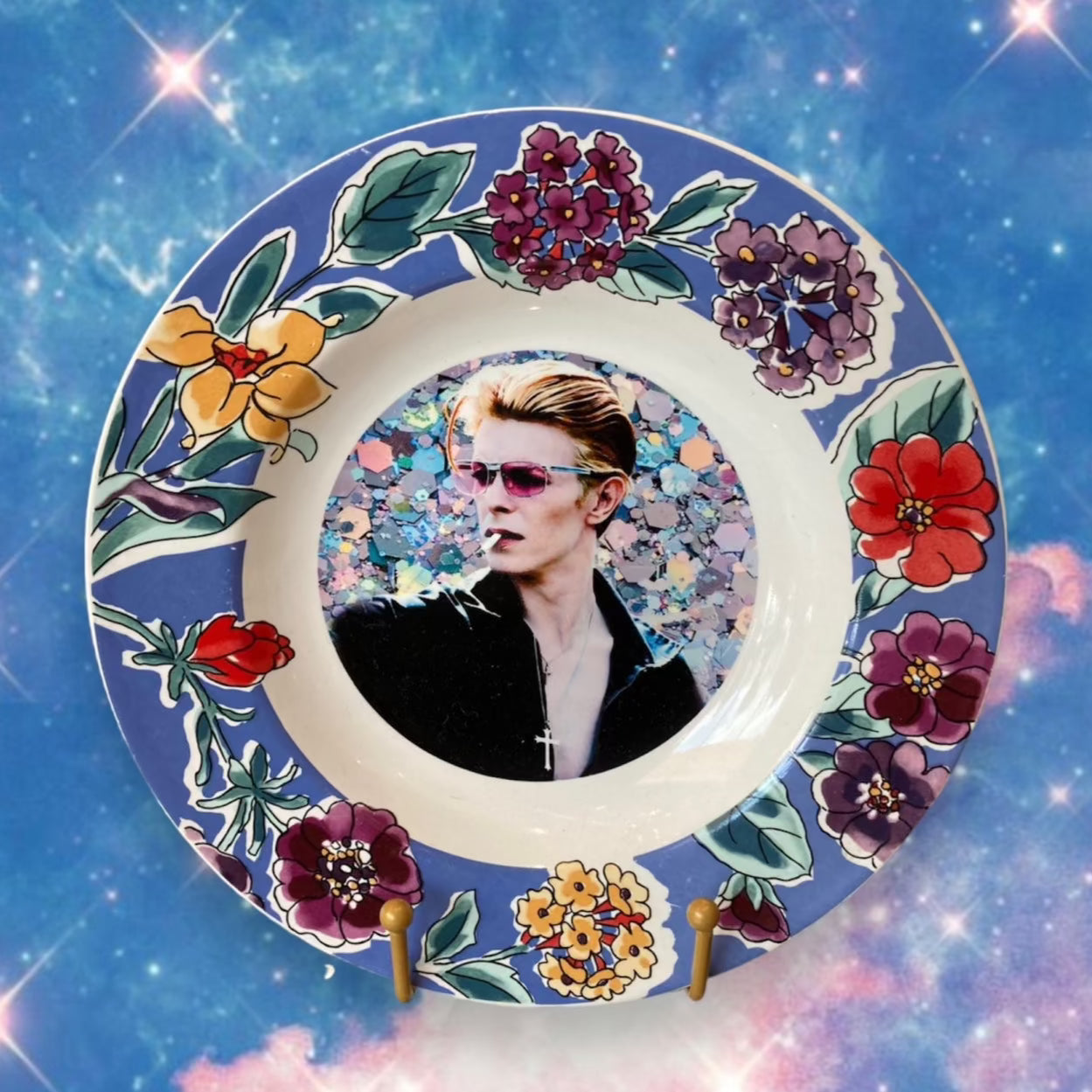 DAVID BOWIE FLORAL BOWL
