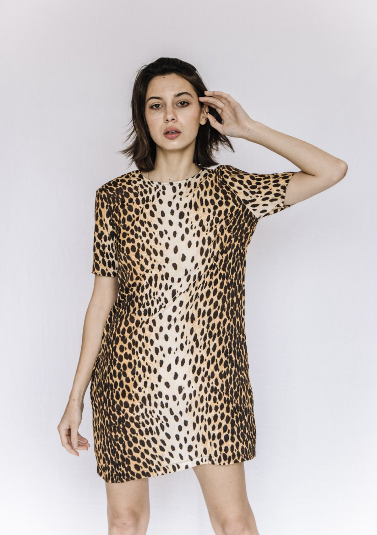 Cheetah shift shops dress