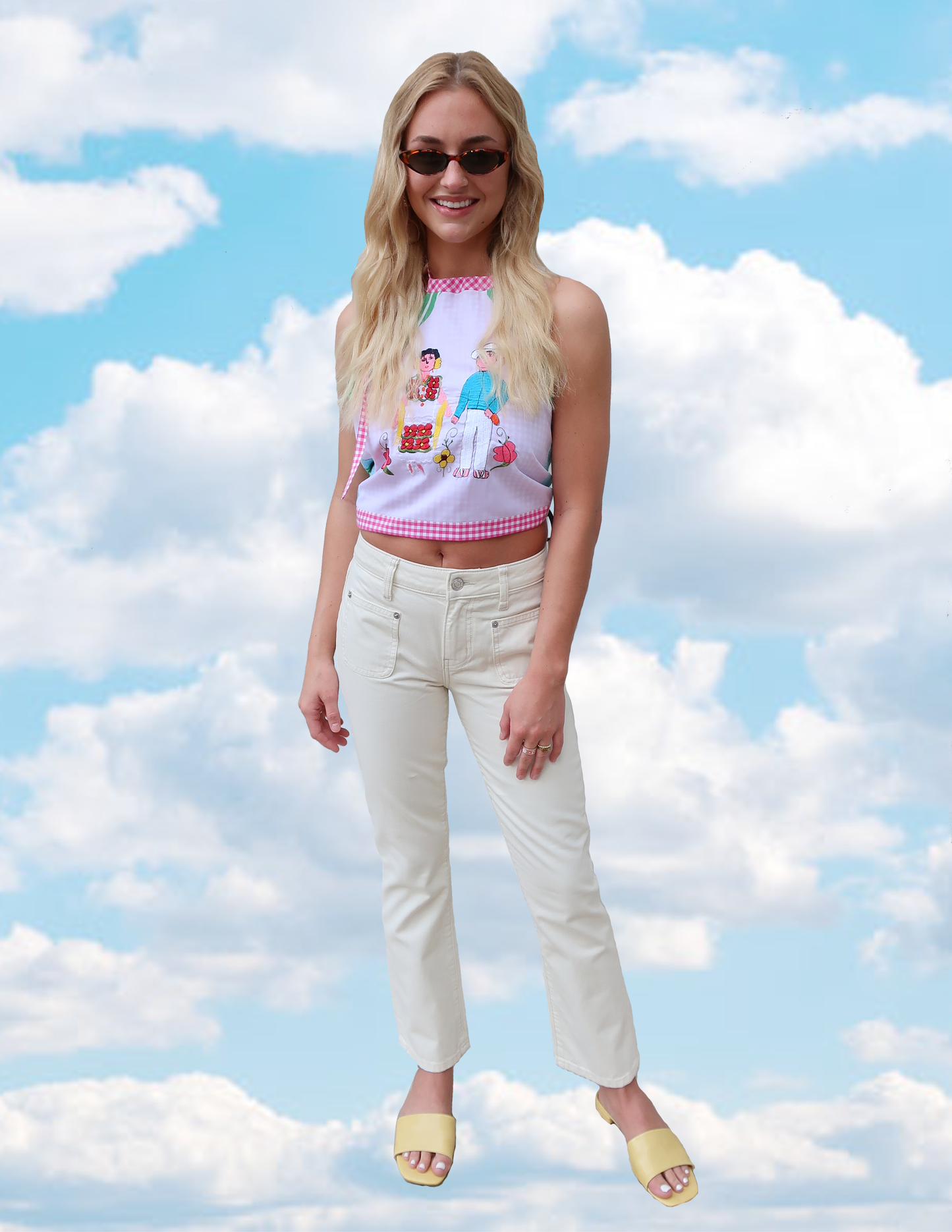 FRIDA + DIEGO UPCYCLED HALTER TOP