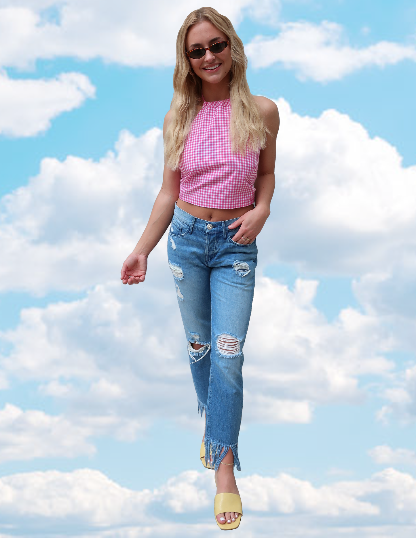 FRIDA + DIEGO UPCYCLED HALTER TOP