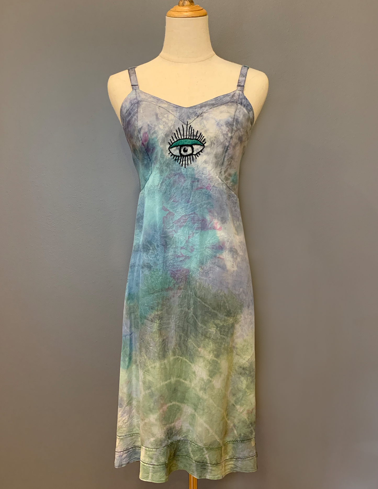 THIRD EYE TIE DYE SLIP DRESS