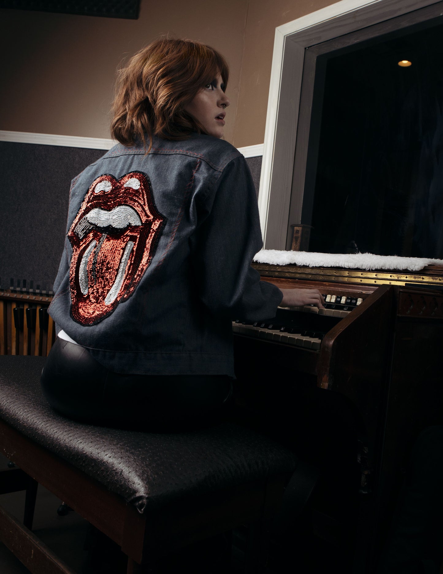 VINTAGE LEVI'S UPCYCLED ROLLING STONES DENIM JACKET