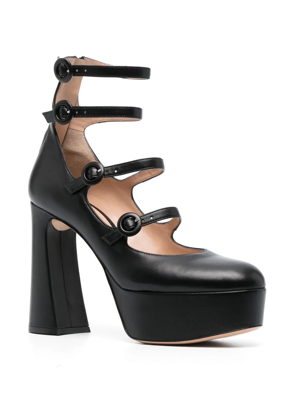 GIANVITO ROSSI MARY JANE PLATFORM HEELS