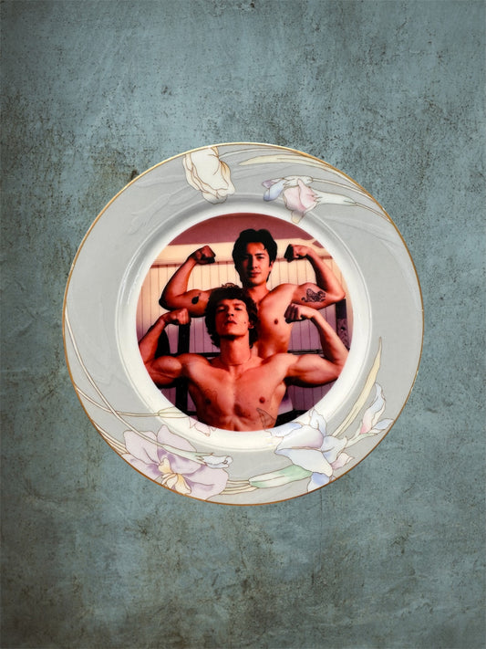 HEATED RIVALRY FLORAL PLATE