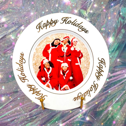 "HAPPY HOLIDAYS" SPICE GIRLS PLATE