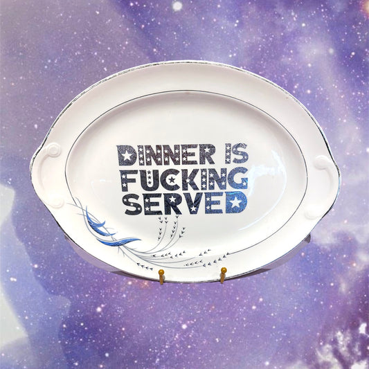 DINNER IS SERVED PLATTER