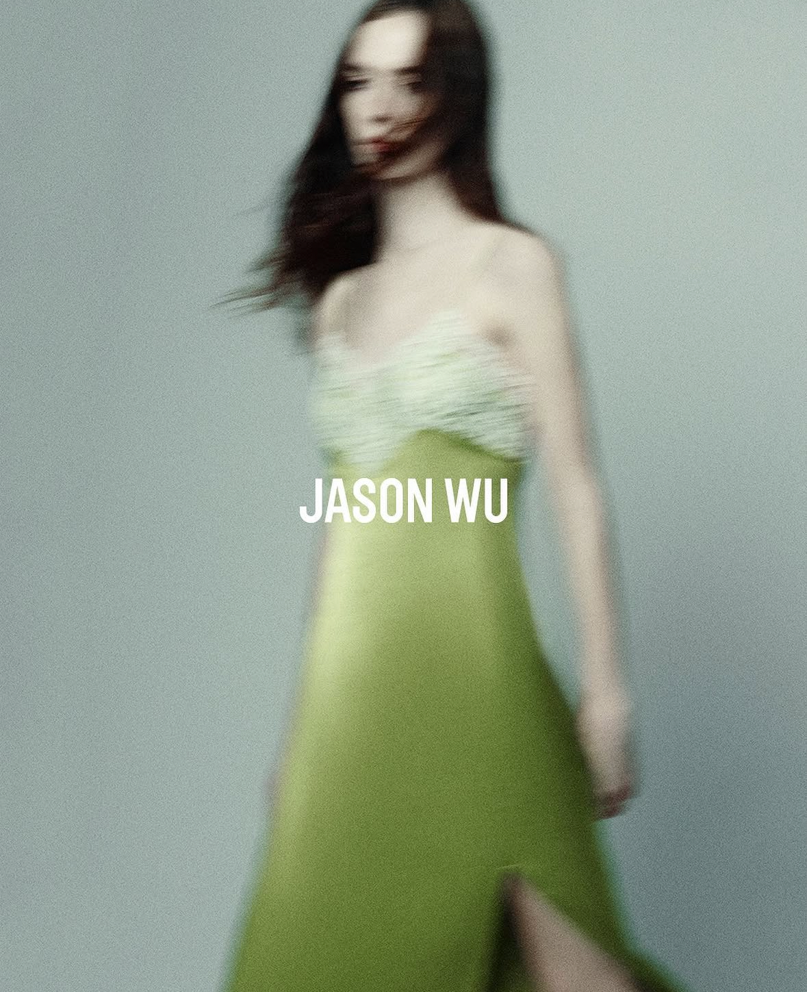 JASON WU CHARTREUSE SLIP DRESS