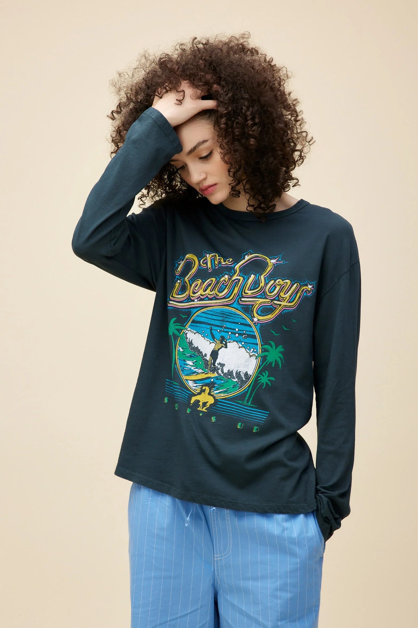 THE BEACH BOYS SURFS UP CREW LONG SLEEVE