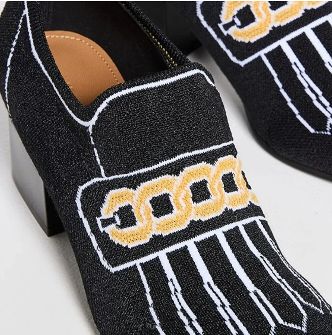 MARNI KNIT LOAFER BLOCK HEEL