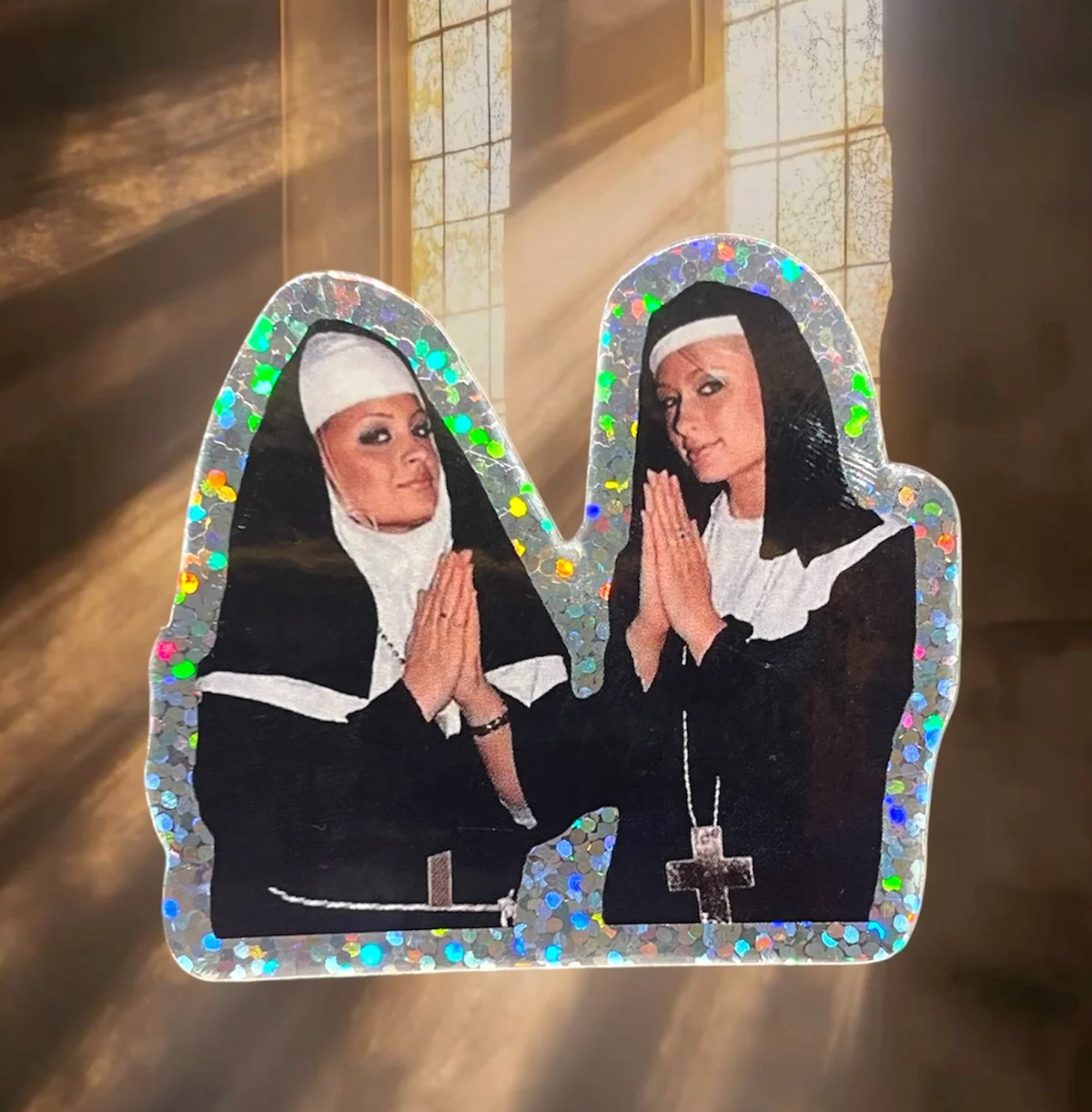 PARIS + NICOLE NUN STICKER