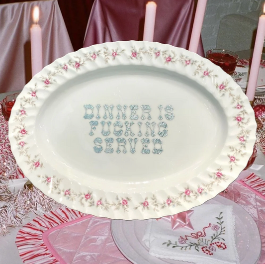 DINNER IS SERVED PLATTER