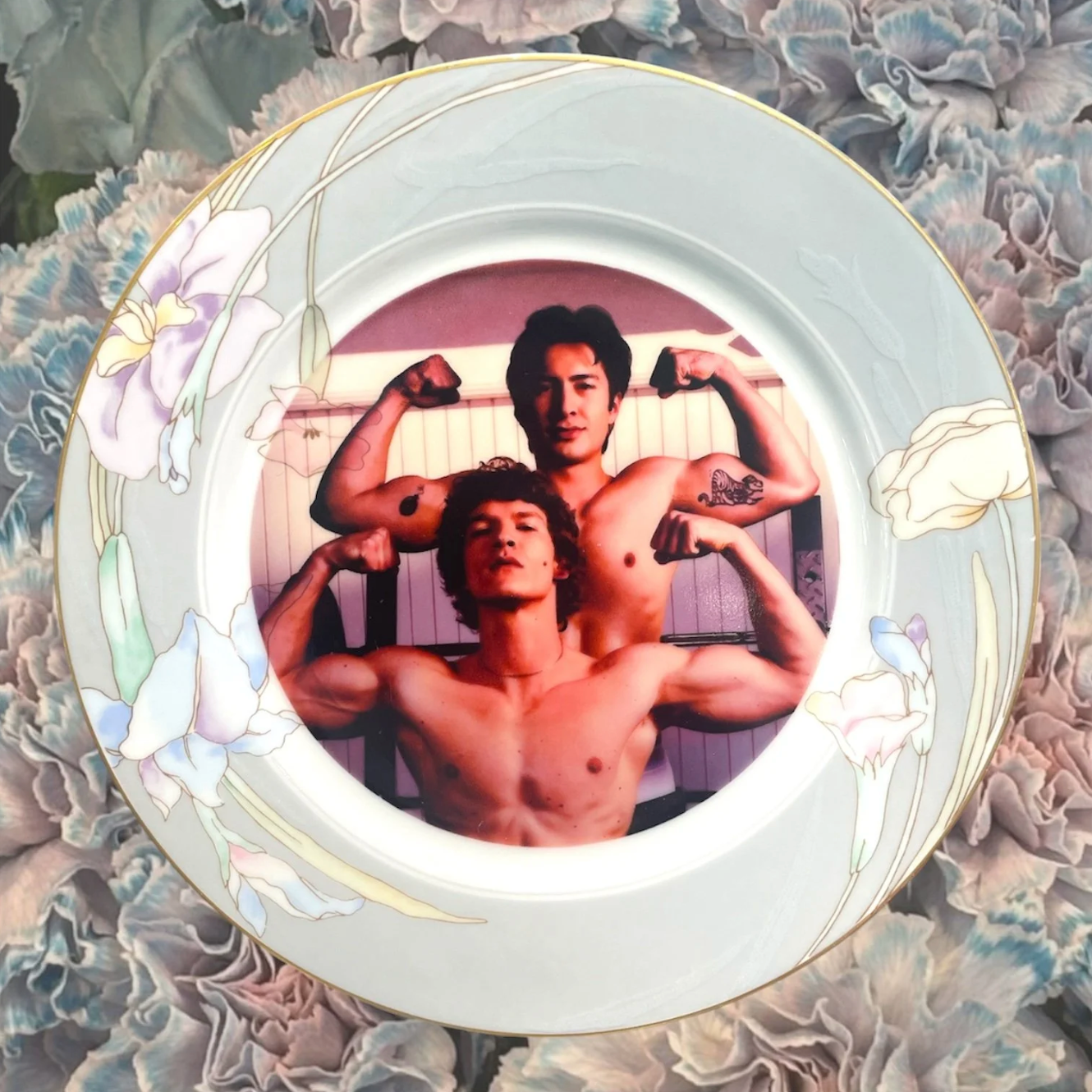 HEATED RIVALRY FLORAL PLATE