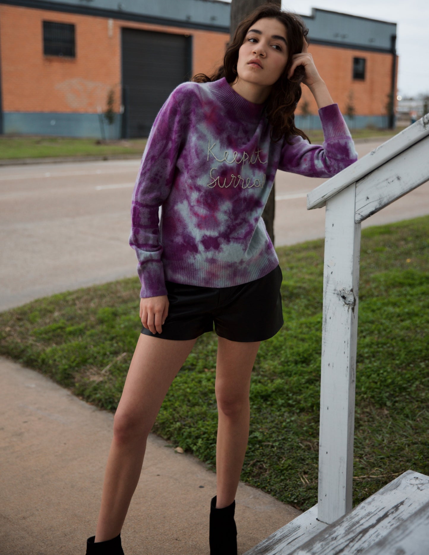 KEEP IT SURREAL TIE DYE CASHMERE SWEATER