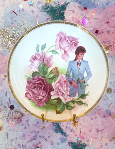 DAVID BOWIE ROSE PLATE
