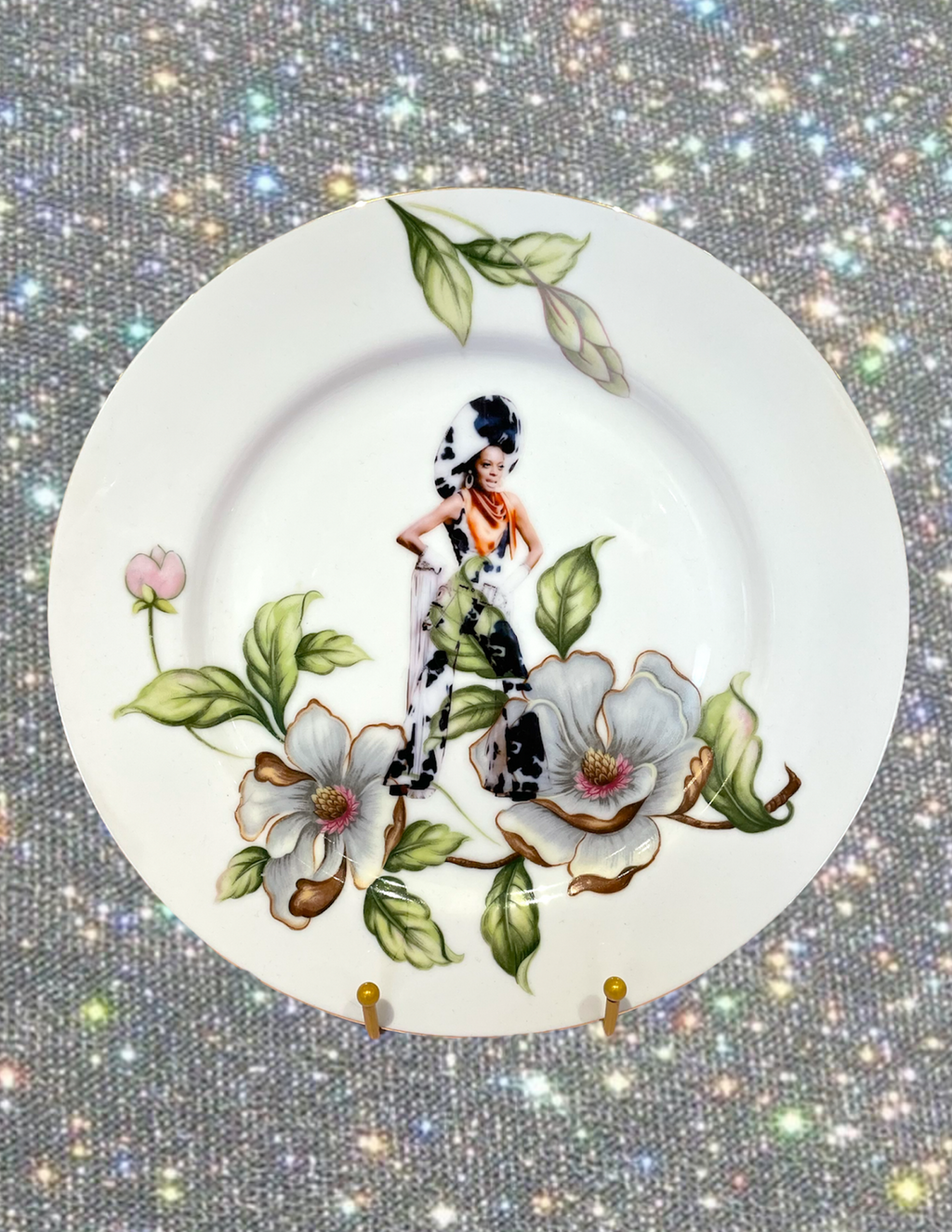 COWGIRL DIANA ROSS PLATE